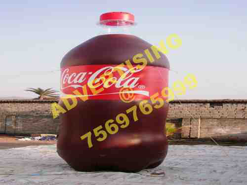 coca-cola inflatable bottle